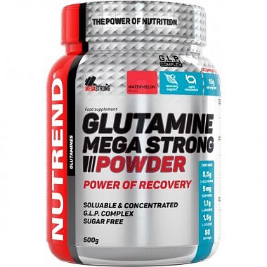 Nutrend Glutamine Mega Strong Powder - 500 g, hruška