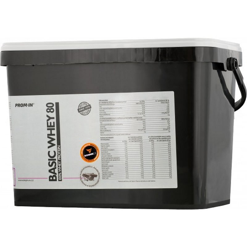 PROM-IN Basic Whey 80 - 4000 g, čokoláda