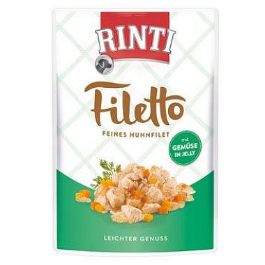 Rinti Dog Filetto kapsa kuře+zelenina v želé 100 g