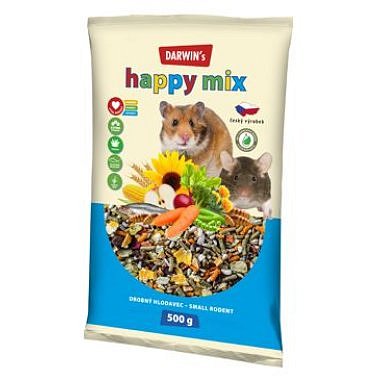 Darwin's Drobný Hlodavec Happy mix 500 g