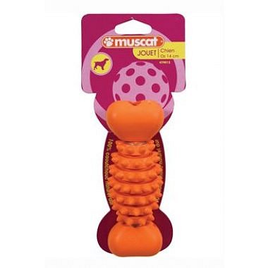 Zolux Hračka pes kost BONE tvrdá guma 14 cm mix barev