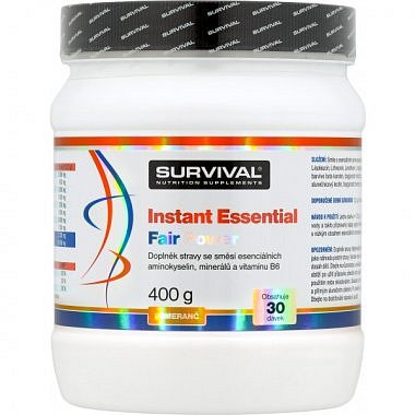 Survival Instant Essential Fair Power 400 g, broskev