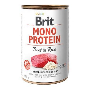 Brit Dog konz Mono Protein Beef & Brown Rice 400 g