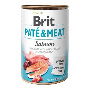 Brit Dog konz Paté & Meat Salmon 400 g