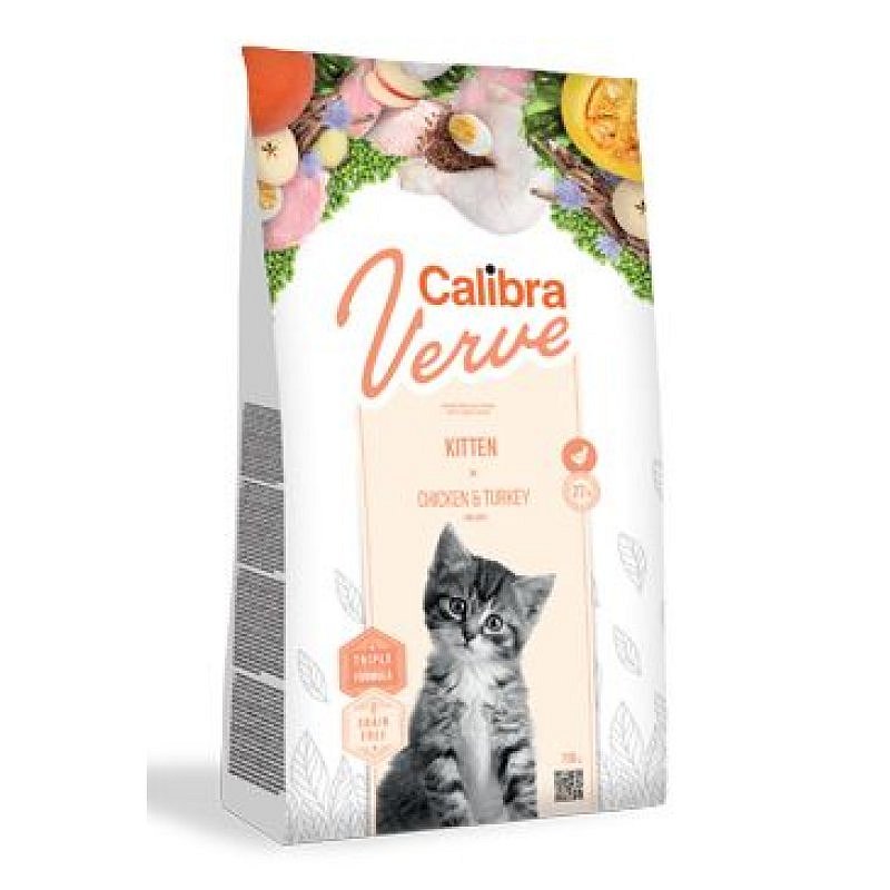 Calibra Cat Verve GF Kitten Chicken&Turkey 750 g