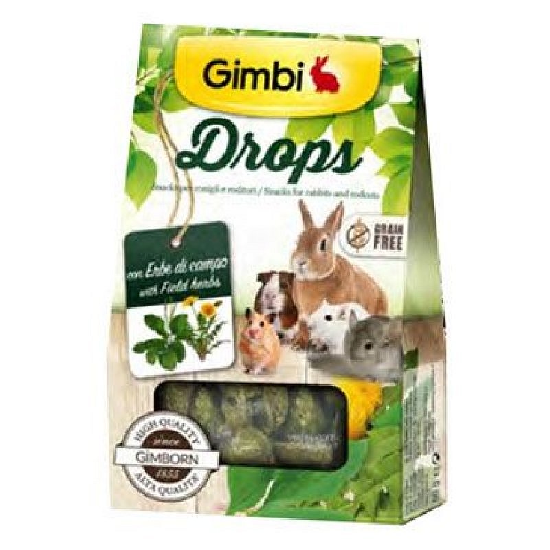 Gimbi Drops pro hlodavce s polními bylinkami 50 g