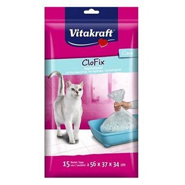 Vitakraft CloFix Sáčky do kočičí toalety 56 x 37 x 34 cm 15 ks