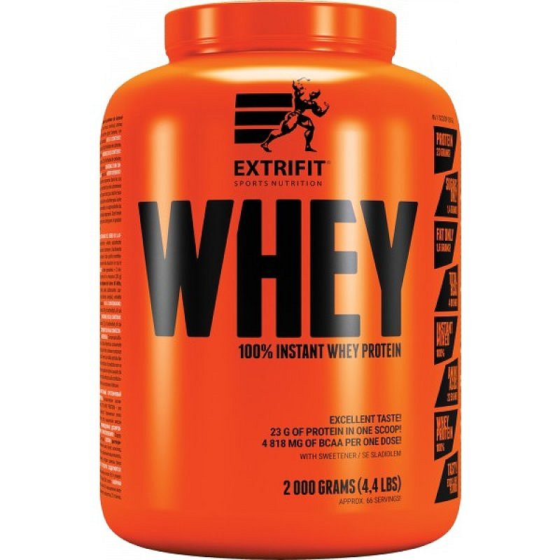 Extrifit 100 % Whey Protein - 2000 g, jahoda