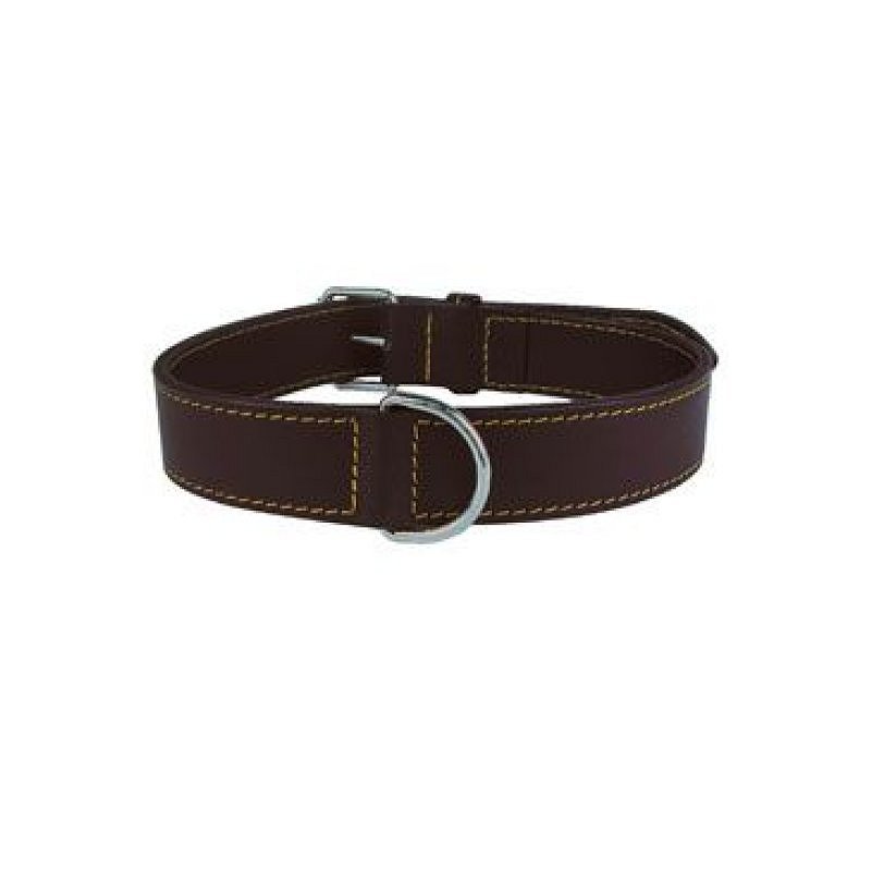 Zolux obojek pes pravá kůže 45 cm hnědý