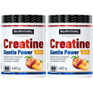 Survival Creatine Monohydrate 480 g, broskev - AKCE 1+1