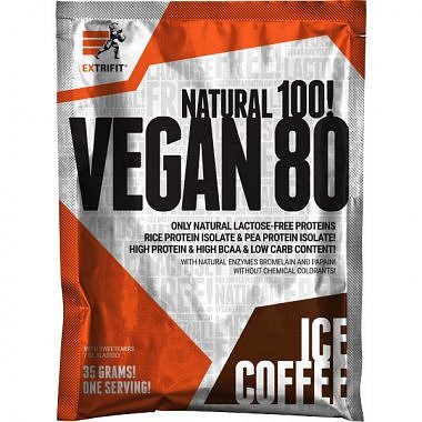 Extrifit Vegan 80 - 35 g, ledová káva