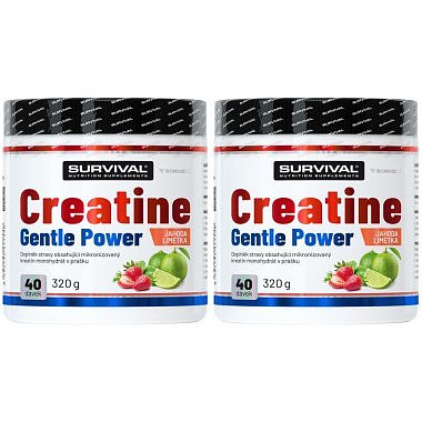 Survival Creatine Monohydrate 320 g, limeta-jahoda - AKCE 1+1