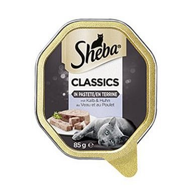 Sheba vanička Telecí a kuřecí paštika 85 g