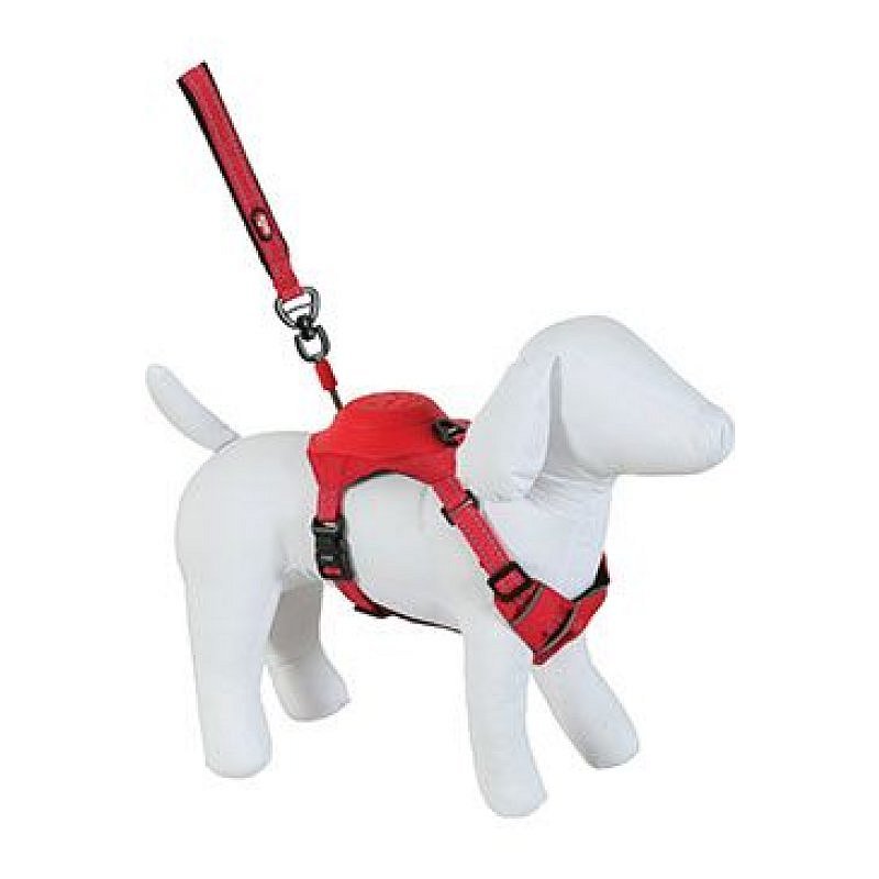 Zolux Postroj pes s vodítkem EASY RIDE červená L