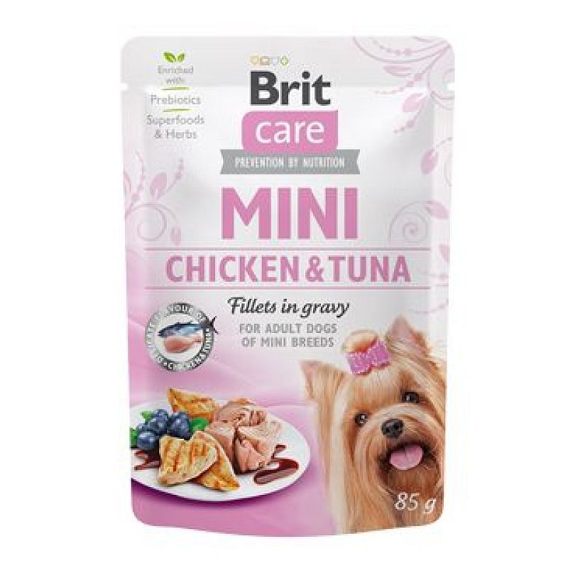 Brit Care Dog Mini Chicken&Tuna fillets in gravy 85 g