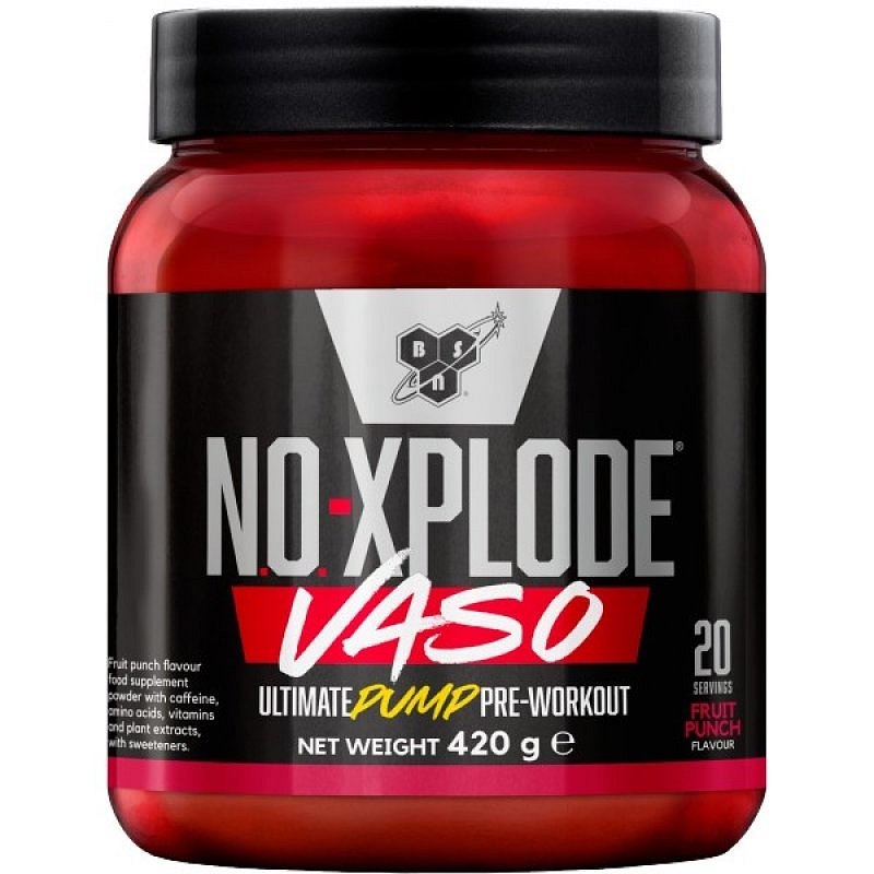 BSN NO-Xplode Vaso - 420 g, ovocný punč