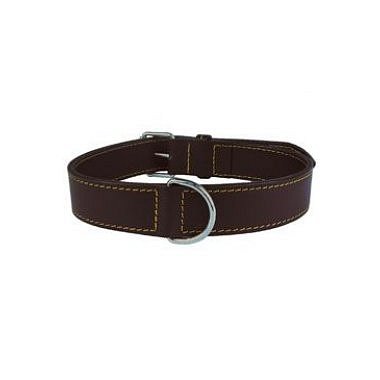 Zolux obojek pes pravá kůže 35 cm hnědý