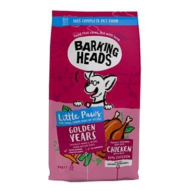 BARKING HEADS Little Paws Golden Years Chicken 6 kg