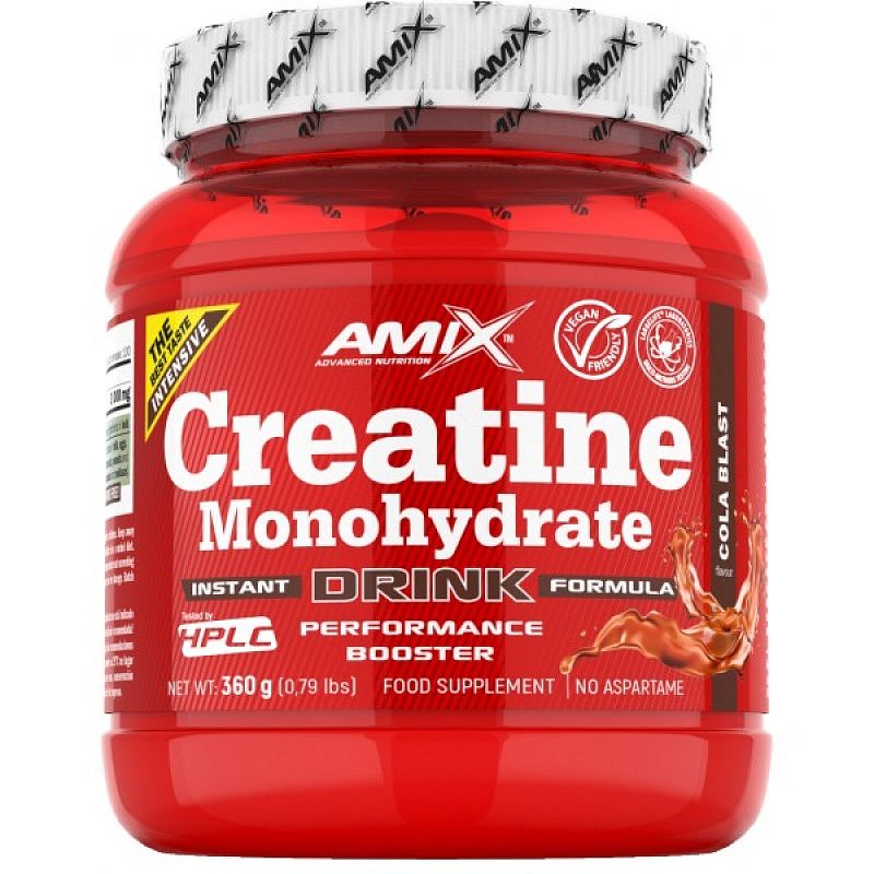Amix Creatine Monohydrate Drink s příchutěmi - 360 g, pomeranč