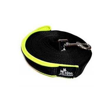 Vodítko DINOFASHION stopovací s rukojetí 20 m neonžlutá