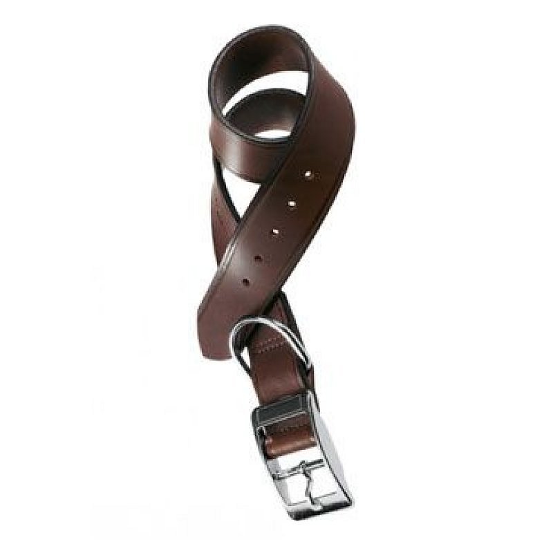 Ferplast obojek kožený VIP C 69 cm x 40 mm, hnědý