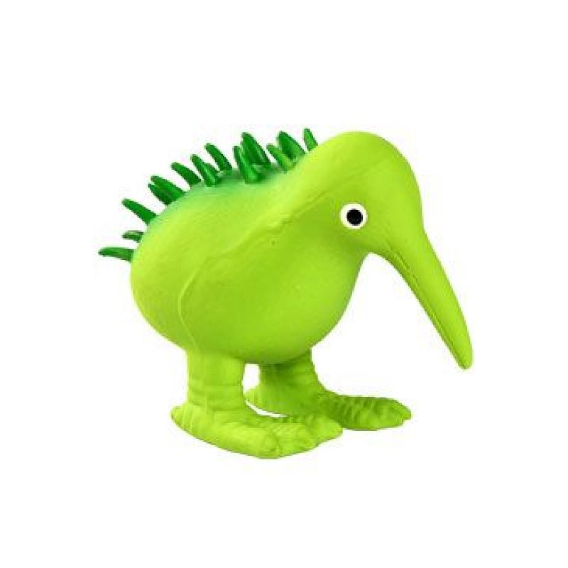 Hračka pes WHISTLE latex, pískací, zelen. 11,5 cm Kiwi
