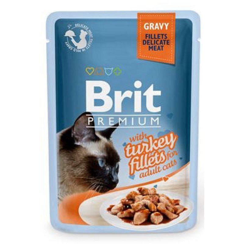 Brit Premium Cat D Fillets in Gravy With Turkey 85 g