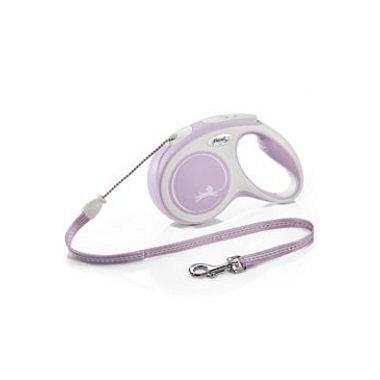 Vodítko FLEXI Comfort M lanko 5m/20kg růžová NEW