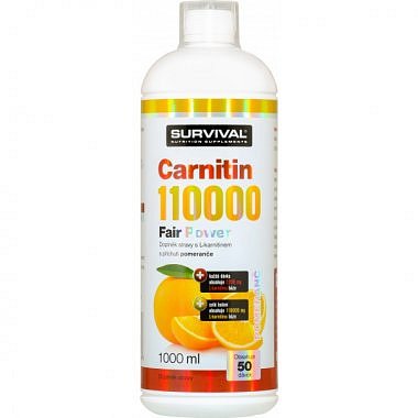 Survival Carnitin 110000 Fair Power 1000 ml, višeň