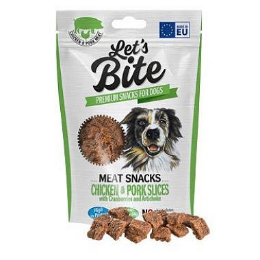 Brit Let's Bite Meat Snacks Chicken & Pork Slices 80 g