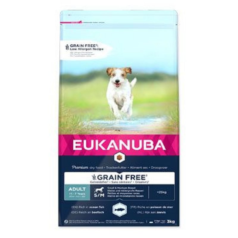 Eukanuba Dog Adult Small & Medium Grain Free 3 kg