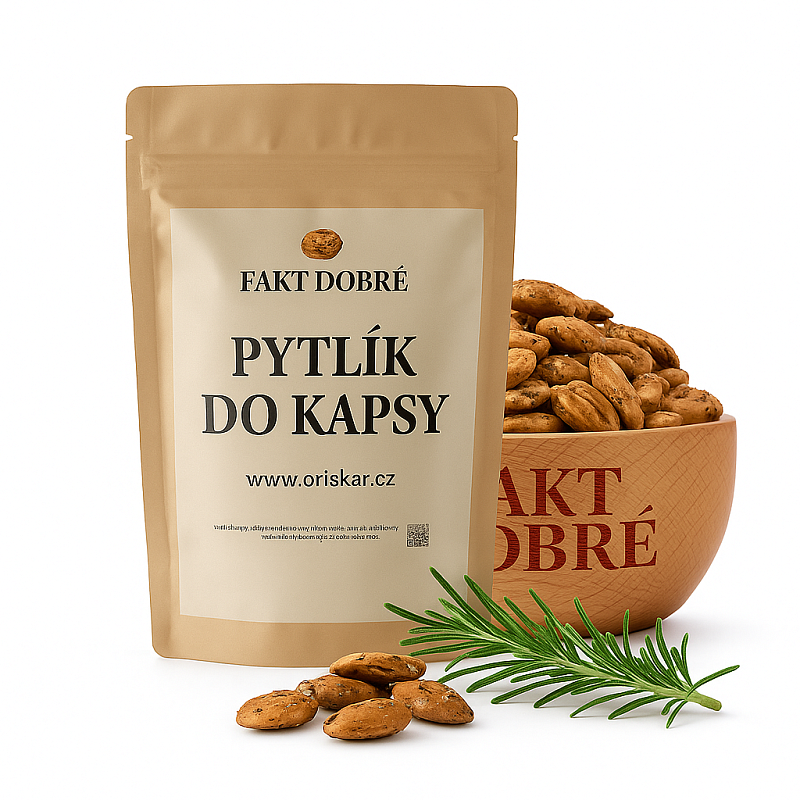 FAKT DOBRÉ Mandle rozmarýn, česnek a chilli 50 g