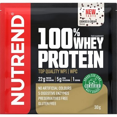 Nutrend 100 % Whey Protein - 30 g, čoko-kokos