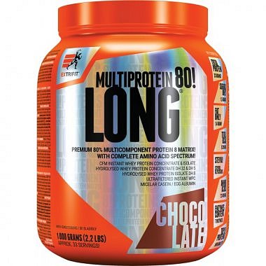 Extrifit Long 80 Multiprotein - 1000 g, vanilka