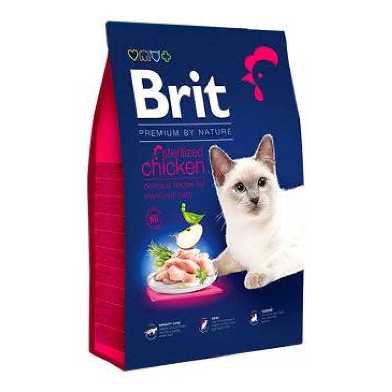 Brit Premium Cat by Nature Sterilized Chicken 300 g