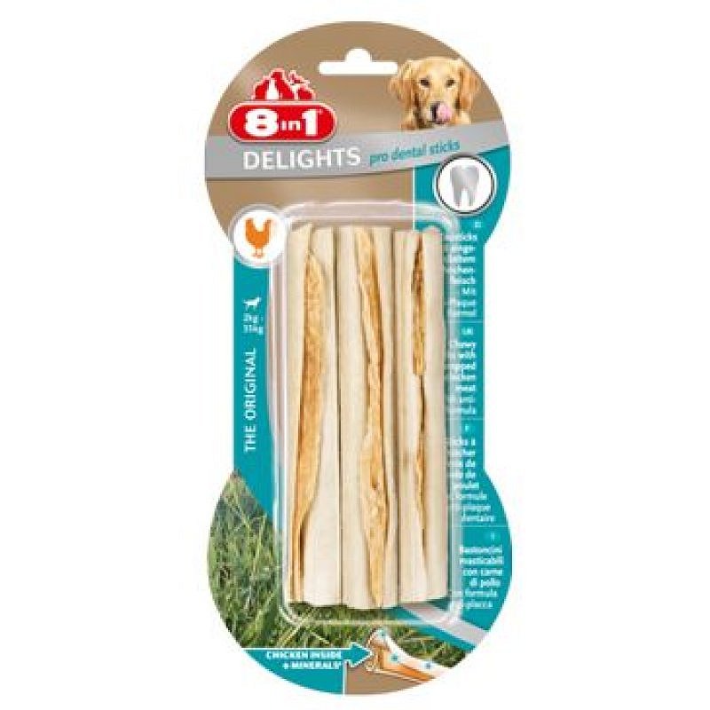 Pochoutka 8in1 Dental Delights Sticks 3 ks