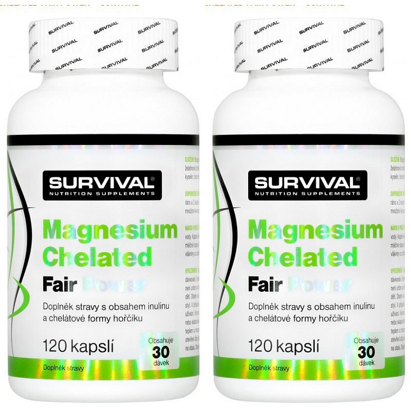 Survival Hořčík • Magnesium Chelated Fair Power 150 cps - AKCE 1+1
