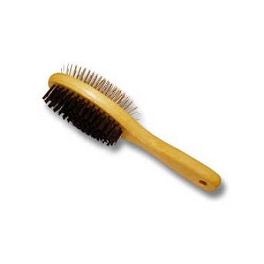 Trixie kartáč dřevěný oválný oboustranný střední 5 x 22 cm