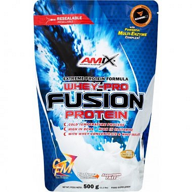 Amix Whey-Pro Fusion Protein - 500 g, moca-čoko-káva