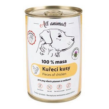 All Animals DOG kuřecí kousky 400 g