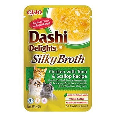 Churu Cat Dashi Delights Silky Broth Chick&Tun&Scal 40 g