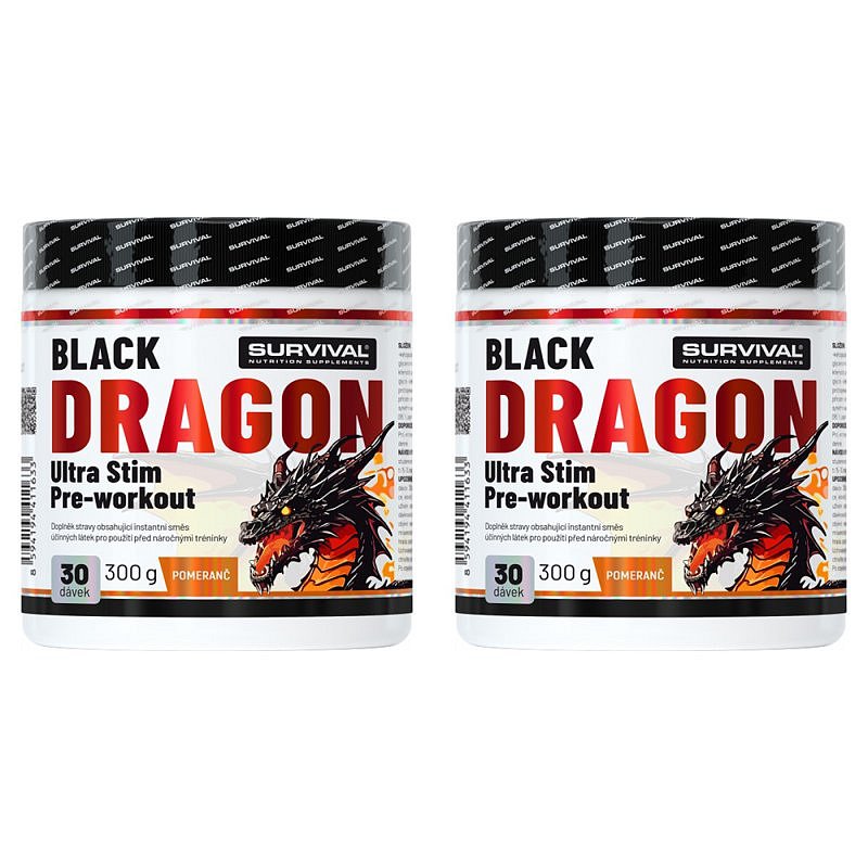 Survival NAKOPÁVAČ Black Dragon 300 g, pomeranč - AKCE 1+1