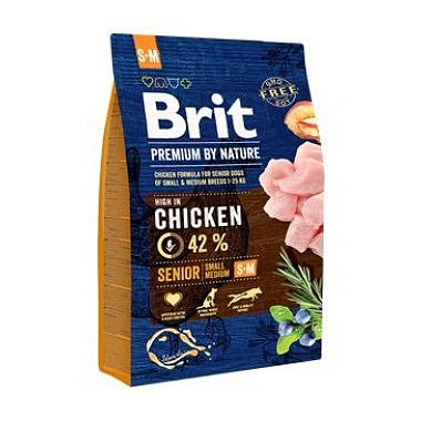 Brit Premium Dog by Nature Senior S+M 3 kg