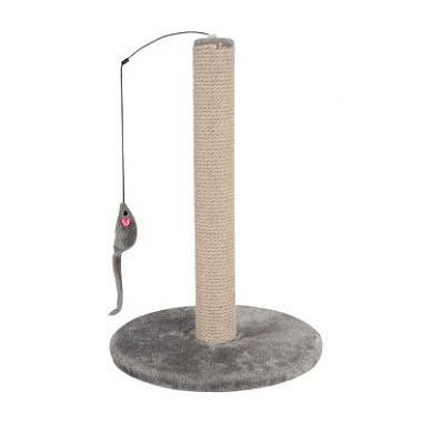 Zolux Škrabadlo sloupek s hračkou šedá 48 cm