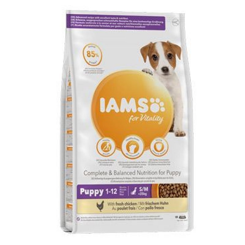 Iams Dog Puppy Small & Medium Chicken 3 kg