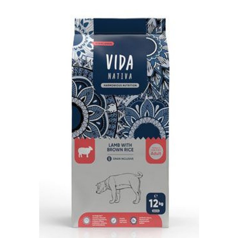 Kraftia VIDA NATIVA DOG Adult M/L Lamb & Rice 12 kg