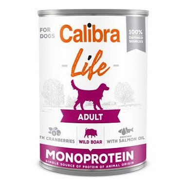 Calibra Dog Life  konz. Adult Wild boar with cran. 400 g