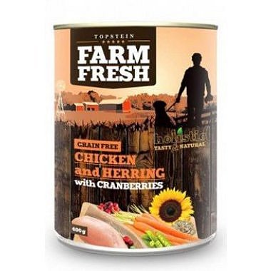 Farm Fresh Dog Chicken & Herring+Cranberries konzer 400 g