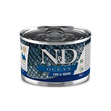 N&D DOG OCEAN Adult Codfish & Squid Mini 140 g