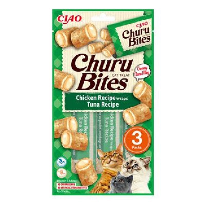 Churu Cat Bites Chicken wraps&Tuna Purée 3 x 10 g